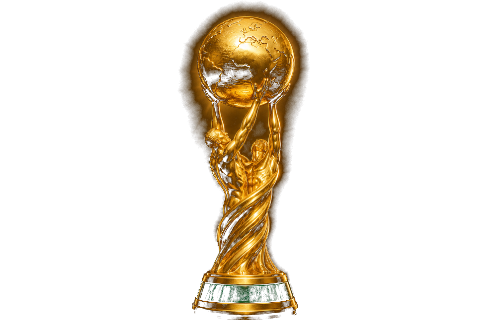 The World Cup 2026 golden trophy held aloft